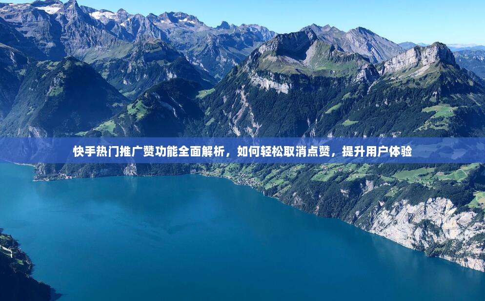 快手热门推广赞功能全面解析，如何轻松取消点赞，提升用户体验